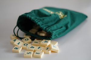 Scrabble tiles
